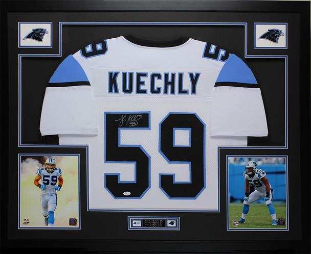Luke Kuechly Autographed and Framed Carolina Panthers Jersey