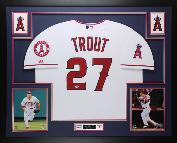 Mike Trout Autographed and Framed Los Angeles Angels Jersey