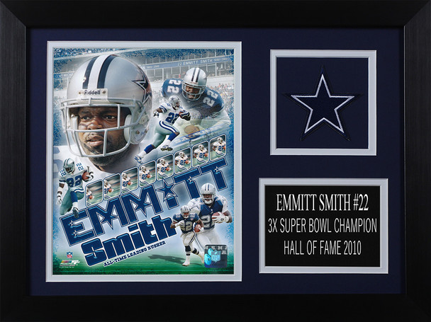 Emmitt Smith Framed 8x10 Dallas Cowboys Photo (ES-P4A)