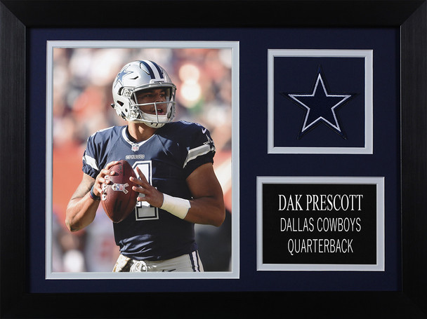 Dak Prescott Framed 8x10 Dallas Cowboys Photo (DP-P1A)