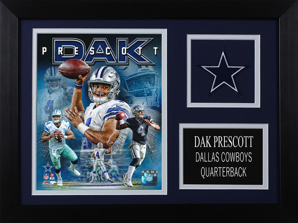Dak Prescott Framed 8x10 Dallas Cowboys Photo (DP-P5A)