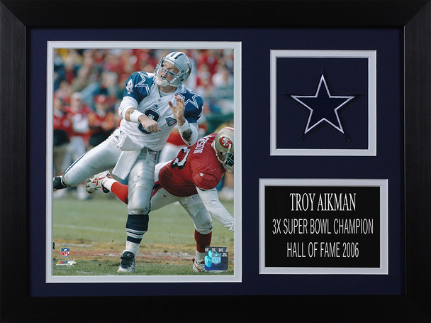 Troy Aikman Framed 8x10 Dallas Cowboys Photo (TA-P4A)