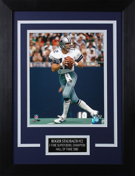 Roger Staubach Framed 8x10 Dallas Cowboys Photo (RS-P4C)