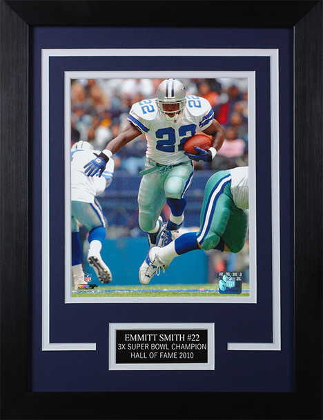 Emmitt Smith Framed 8x10 Dallas Cowboys Photo (ES-P8C)