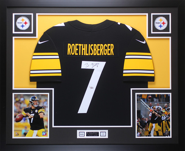 Ben Roethlisberger Autographed and Framed Pittsburgh Steelers Jersey