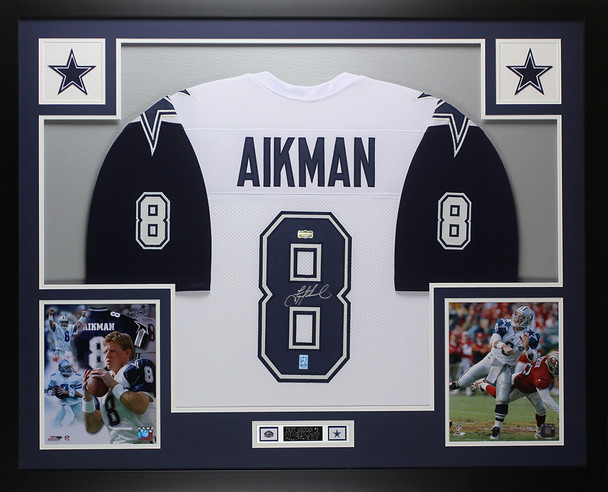 Troy Aikman Autographed and Framed Dallas Cowboys Jersey