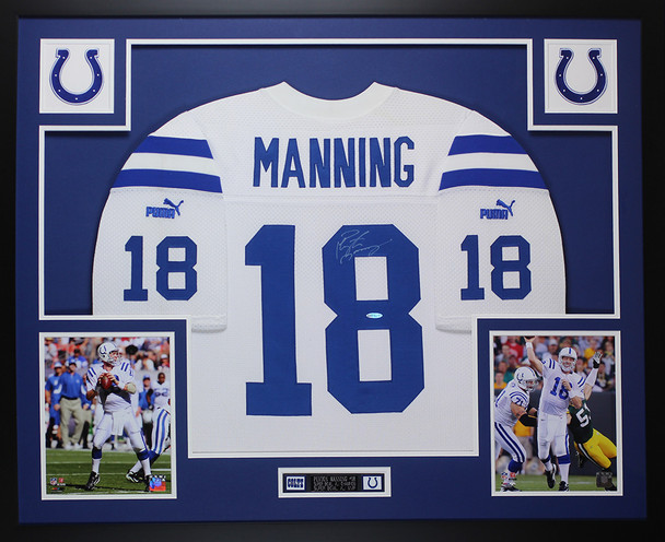 Peyton Manning Autographed and Framed Indianapolis Colts Jersey