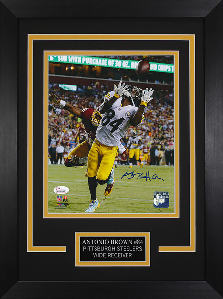 Antonio Brown Autographed and Framed Pittsburgh Steelers Photo