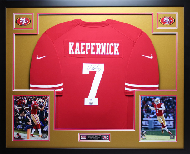 Colin Kaepernick Autographed and Framed San Francisco 49ers Jersey