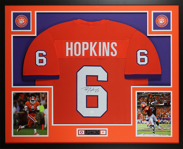 DeAndre Hopkins Autographed and Framed Clemson Tigers Jersey