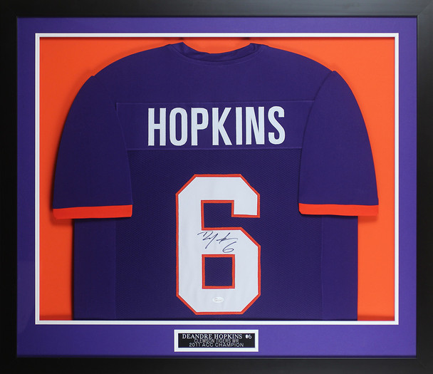 DeAndre Hopkins Autographed and Framed Clemson Tigers Jersey