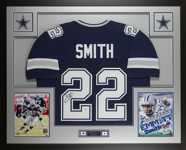 Emmitt Smith Autographed and Framed Dallas Cowboys Jersey