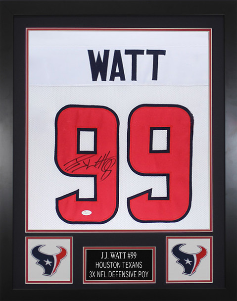 JJ Watt Autographed and Framed Houston Texans Jersey