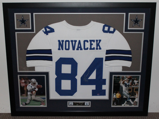 Jay Novacek Autographed and Framed Dallas Cowboys Jersey