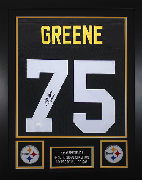 Joe Greene Autographed and Framed Pittsburgh Steelers Jersey