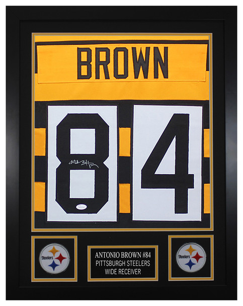 Antonio Brown Autographed and Framed Pittsburgh Steelers Jersey