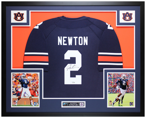 Cam Newton Autographed and Framed Auburn Tigers Jersey