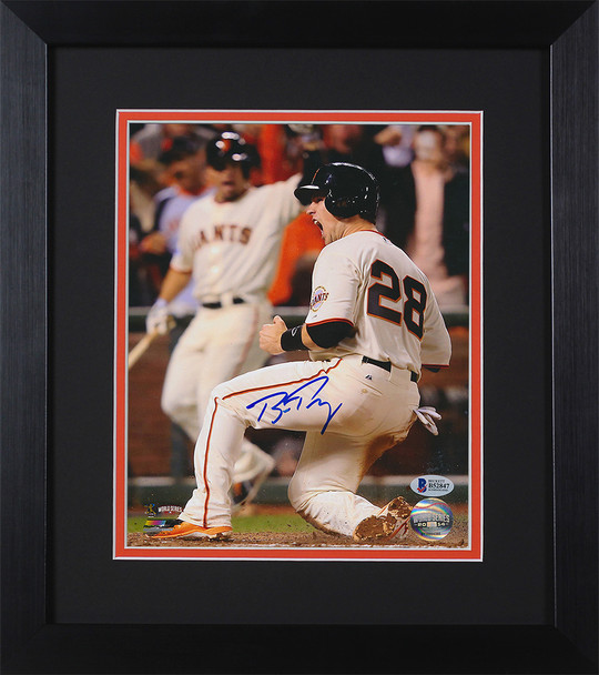 Buster Posey Autographed and Framed San Francisco Giants Photo