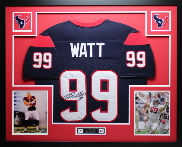 JJ Watt Autographed and Framed Houston Texans Jersey