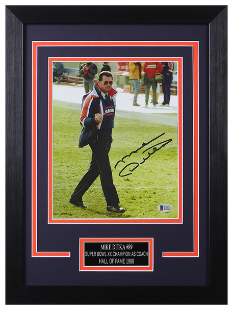 Mike Ditka Autographed and Framed Chicago Bears Photo