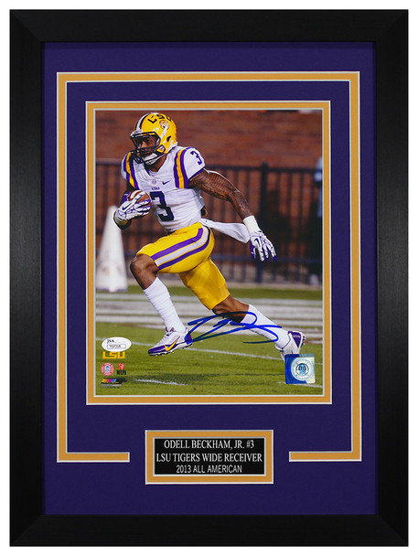 Odell Beckham Autographed and Framed LSU Tigers Photo