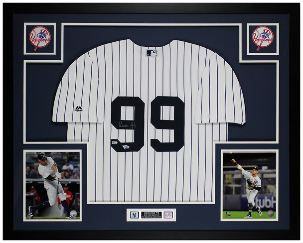 Aaron Judge Autographed and Framed New York Yankees Jersey