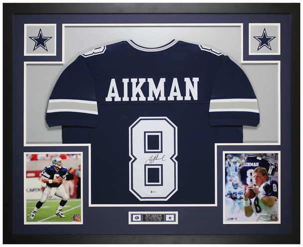 Troy Aikman Autographed and Framed Dallas Cowboys Jersey