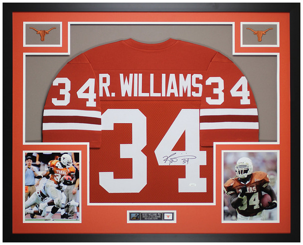 Ricky Williams Autographed and Framed Texas Longhorns Jersey