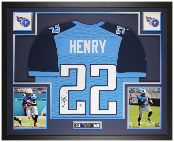 Derrick Henry Autographed and Framed Tennessee Titans Jersey