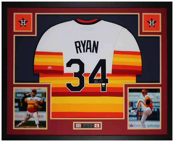 Nolan Ryan Autographed and Framed Houston Astros Jersey