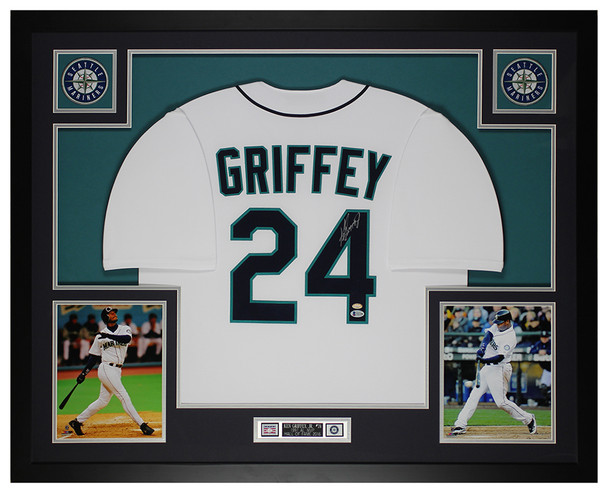 Ken Griffey Jr Autographed and Framed Seattle Mariners Jersey