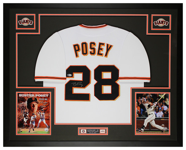 Buster Posey Autographed and Framed San Francisco Giants Jersey