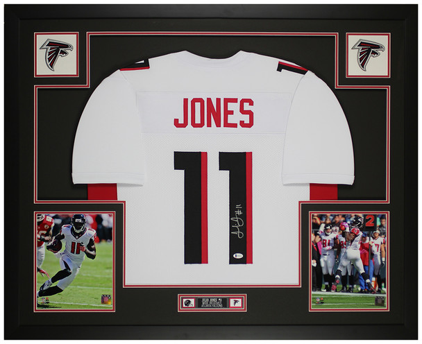 Julio Jones Autographed and Framed Atlanta Falcons Jersey