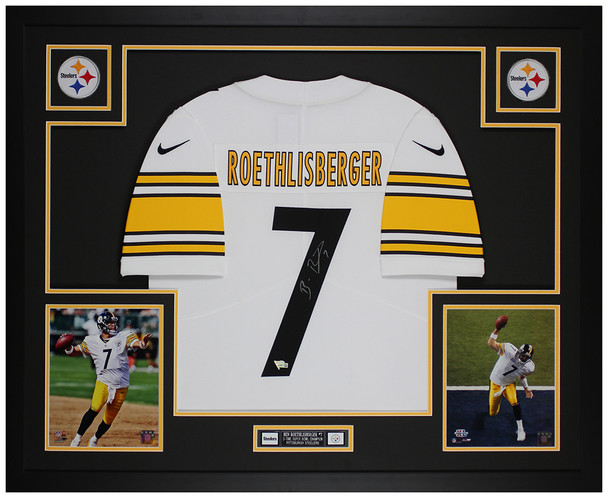 Ben Roethlisberger Autographed and Framed Pittsburgh Steelers Jersey