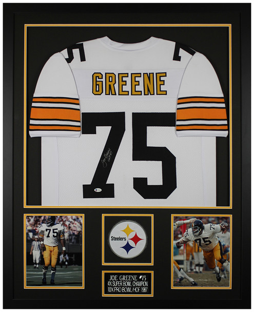 Joe Greene Autographed and Framed Pittsburgh Steelers Jersey