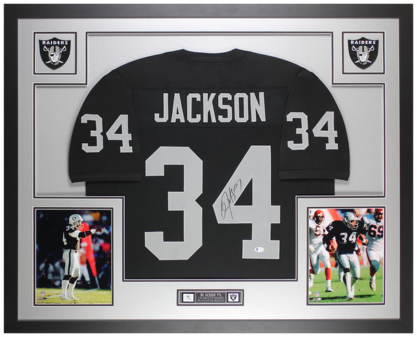 Bo Jackson Autographed and Framed Los Angeles Raiders Jersey