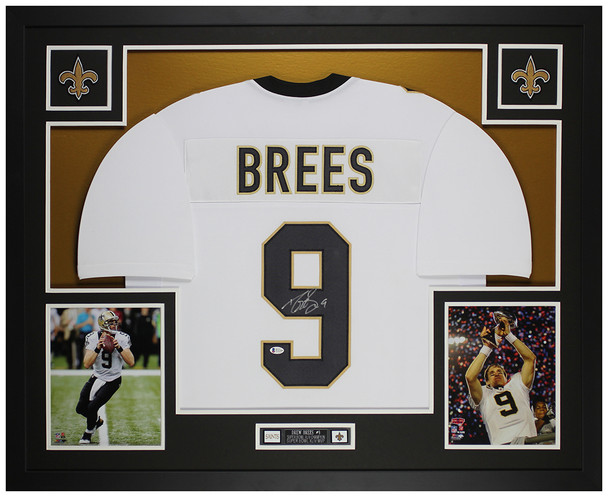 Drew Brees Autographed and Framed New Orleans Saints Jersey