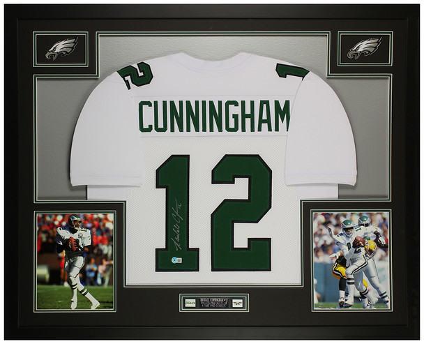 Randall Cunningham Autographed and Framed Philadelphia Eagles Jersey