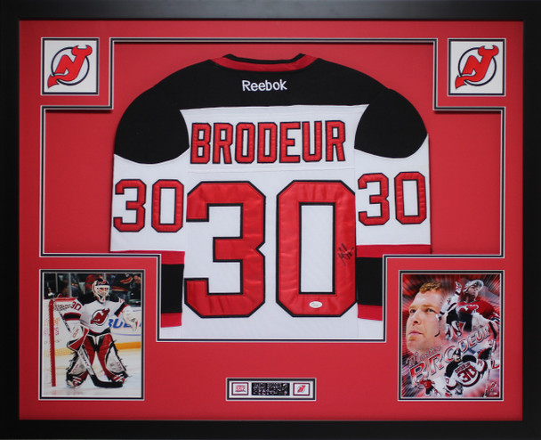 Martin Brodeur Autographed and Framed New Jersey Devils Jersey