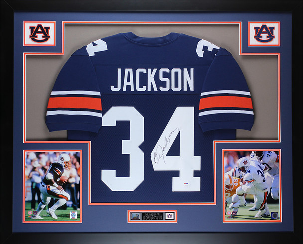 Bo Jackson Autographed and Framed Auburn Tigers Jersey