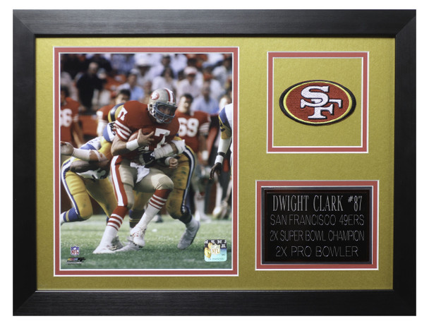 Dwight Clark Framed 8x10 San Francisco 49ers Photo (DC-P2B)