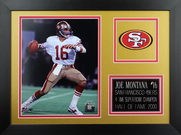 Joe Montana Framed 8x10 San Francisco 49ers Photo (JM-P2B)