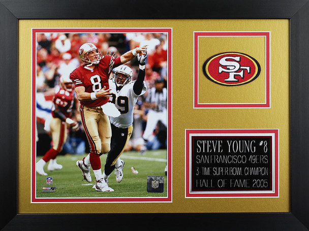 Steve Young Framed 8x10 San Francisco 49ers Photo (SY-P1B)