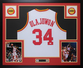 Hakeem Olajuwon Autographed and Framed Houston Rockets Jersey