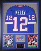 Jim Kelly Autographed and Framed Buffalo Bills Jersey