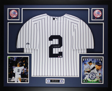 Derek Jeter New York Yankees Autographed Majestic Pinstripe Jersey