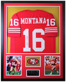 Joe Montana Autographed and Framed San Francisco 49ers Jersey