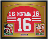 Joe Montana Autographed and Framed San Francisco 49ers Jersey