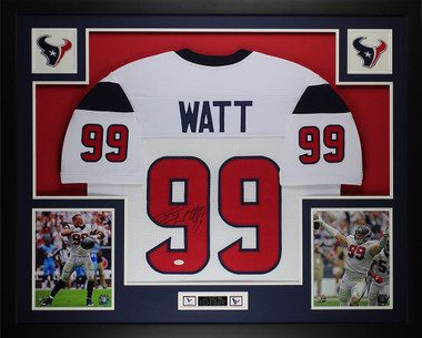 JJ Watt Autographed Black Pro Style Jersey- JSA W Authenticated