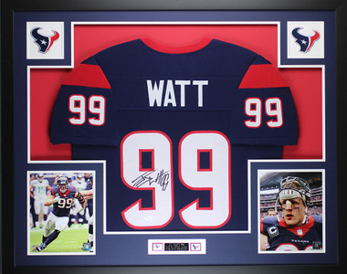 J.J. Watt Autographed Signed J.J. Watt Authentic Navy Blue Pro